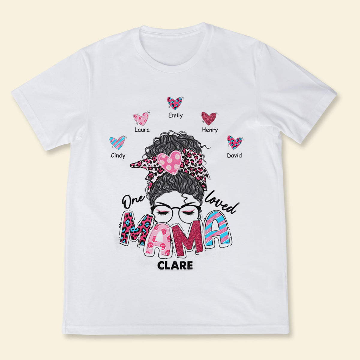 One Loved Mama Personalized Apparel Gift For Mom