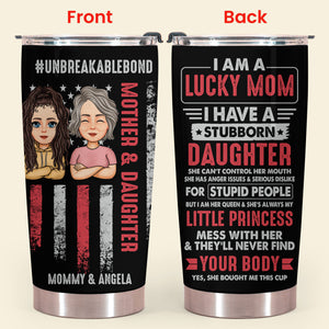 Unbreakablebond A Lucky Mom - Personalized Tumbler - Mother's Day, Loving, Birthday Gift For Mom, Mother, Mama