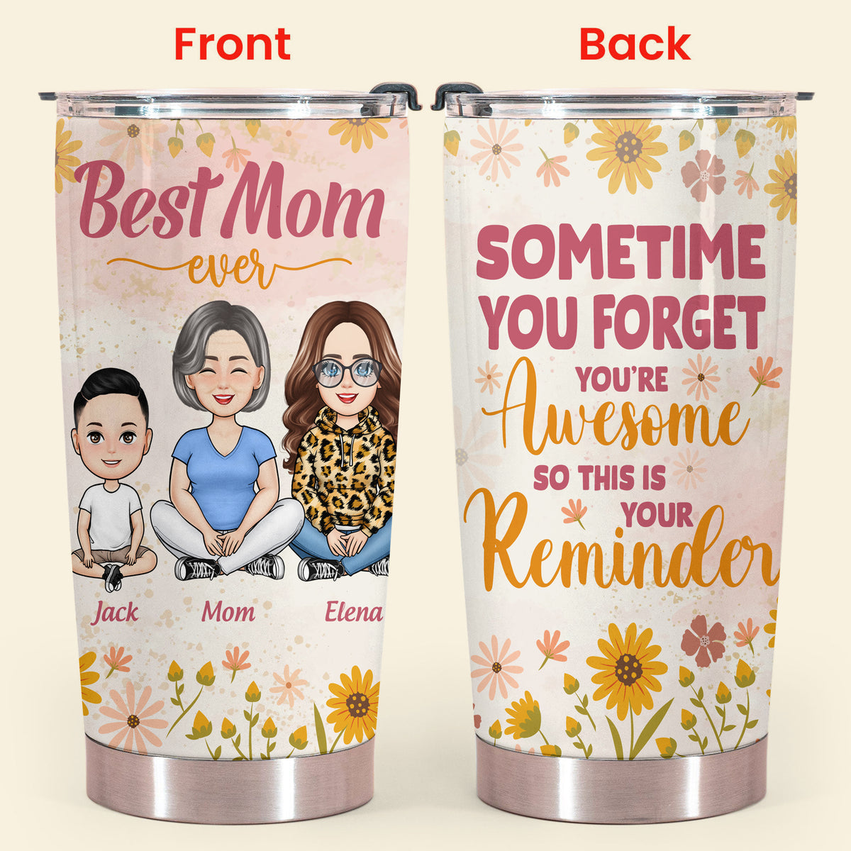Sometimes You Forget You Are Awesome - Personalized Tumbler - Gift For Mom, Mother's Day, Birthday Gift