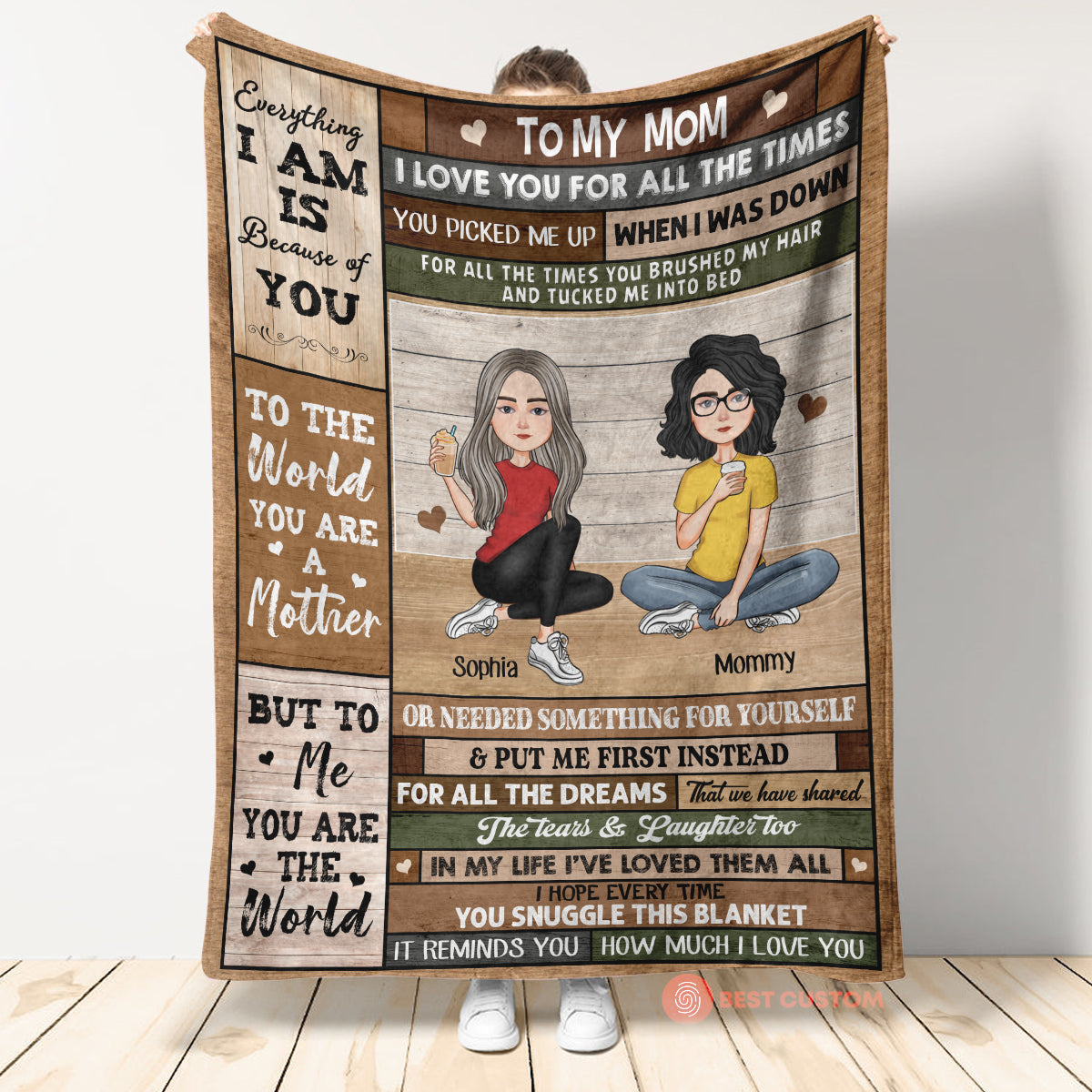 Everything I Am - Personalized Blanket - Birthday, Loving, Mother's Day Gift For Mother, Mama banner3_168870c7-b911-452c-b3e5-06caec64a484.jpg?v=1675832658