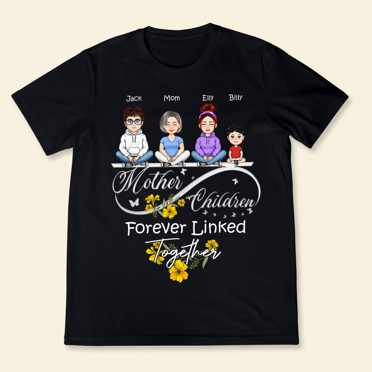Mother & Children - Personalized Apprael - Mother's Day, Gift For Mother