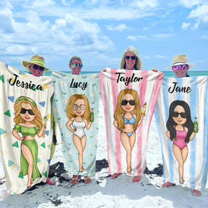 Family Summer Vacation - Personalized Beach Towel - Gift For Family, Friends