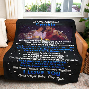 Best Valentine Gift For Girlfriend, Words Are Not Enough To Express How Special You Are To Me Upload Photo Blanket banner3_7538fb64-ef33-4a1e-ba37-ee2ed5271495.webp?v=1673233347