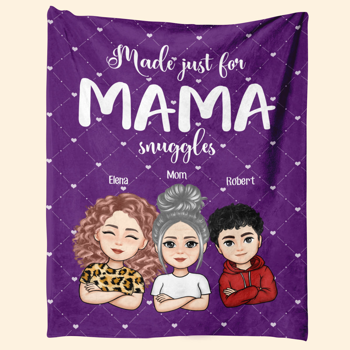Mama Snuggles - Personalized Blanket - Loving, Birthday Gift For Mom, Mother's Day