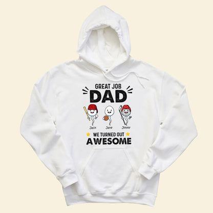 Sports Great Job Dad - Personalized Shirt - Gift For Father, Husband