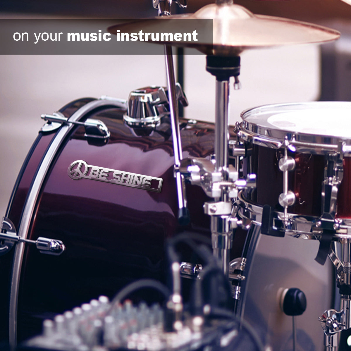 Peace Custom Name Personalized Custom Shape Emblem