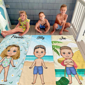 Family Summer Vacation - Personalized Beach Towel - Gift For Family, Friends