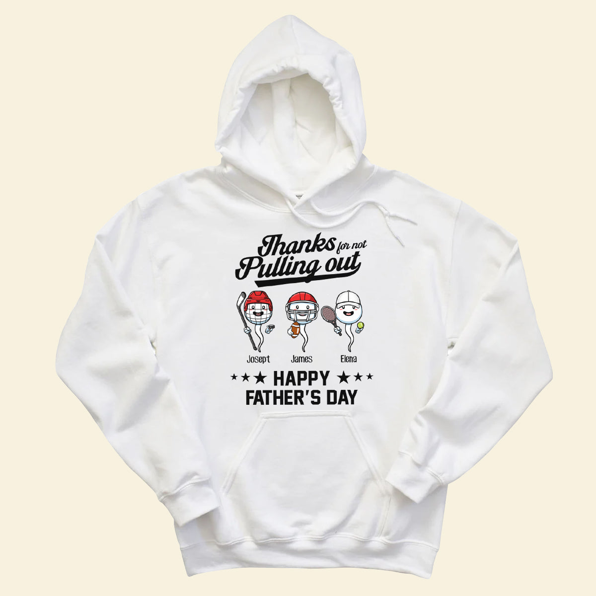 Sport Thanks For Not Pulling Out - Personalized Shirt - Gift For Father, Husband