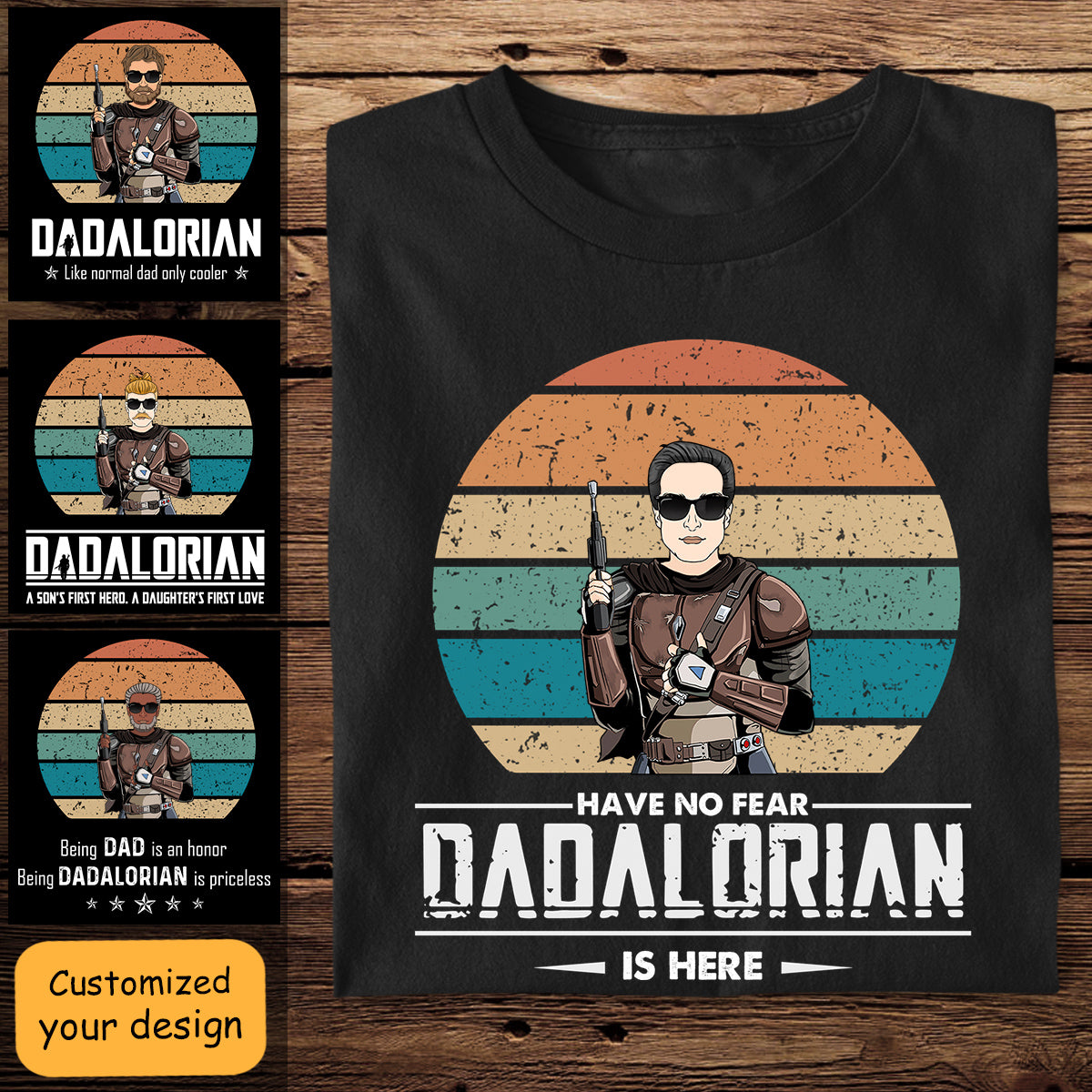Dadalorian The Old Man Personalized Apparel Gift For Father
