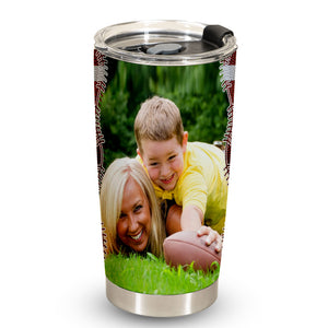 Being A Sports Mama Isn't Easy - Personalized Photo Tumbler - Gift For Mom