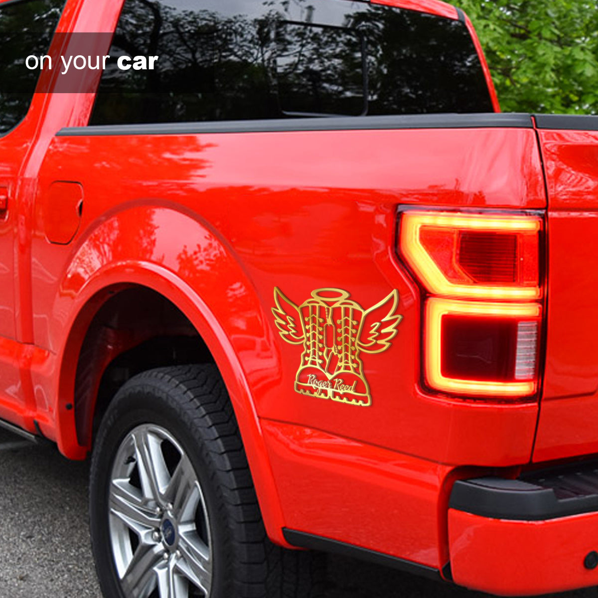 Veteran Military Combat Boots Personalized Custom Shape Emblem