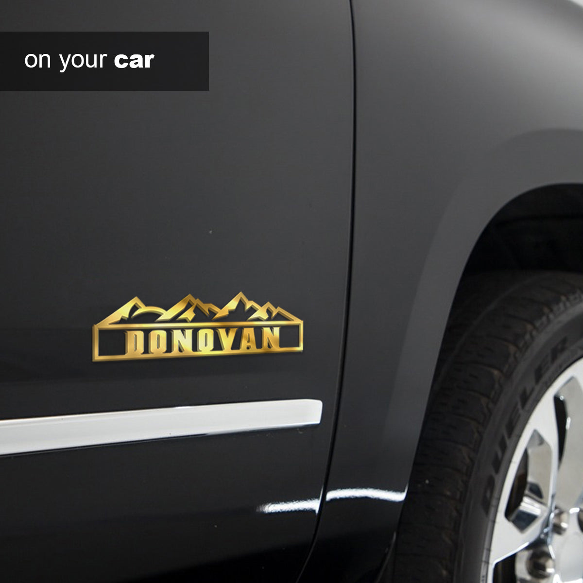 Mountain High Adventures Personalized Custom Shape Emblem