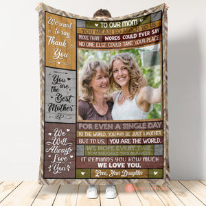 To Us You Are The World - Personalized Blanket Birthday Mother's Day Gift For Mom - Gift From Husband, Daughter, Friend Blanket - Gift For Mom banner5_dc91821e-9c5c-4911-becb-954473b93310.jpg?v=1677662652