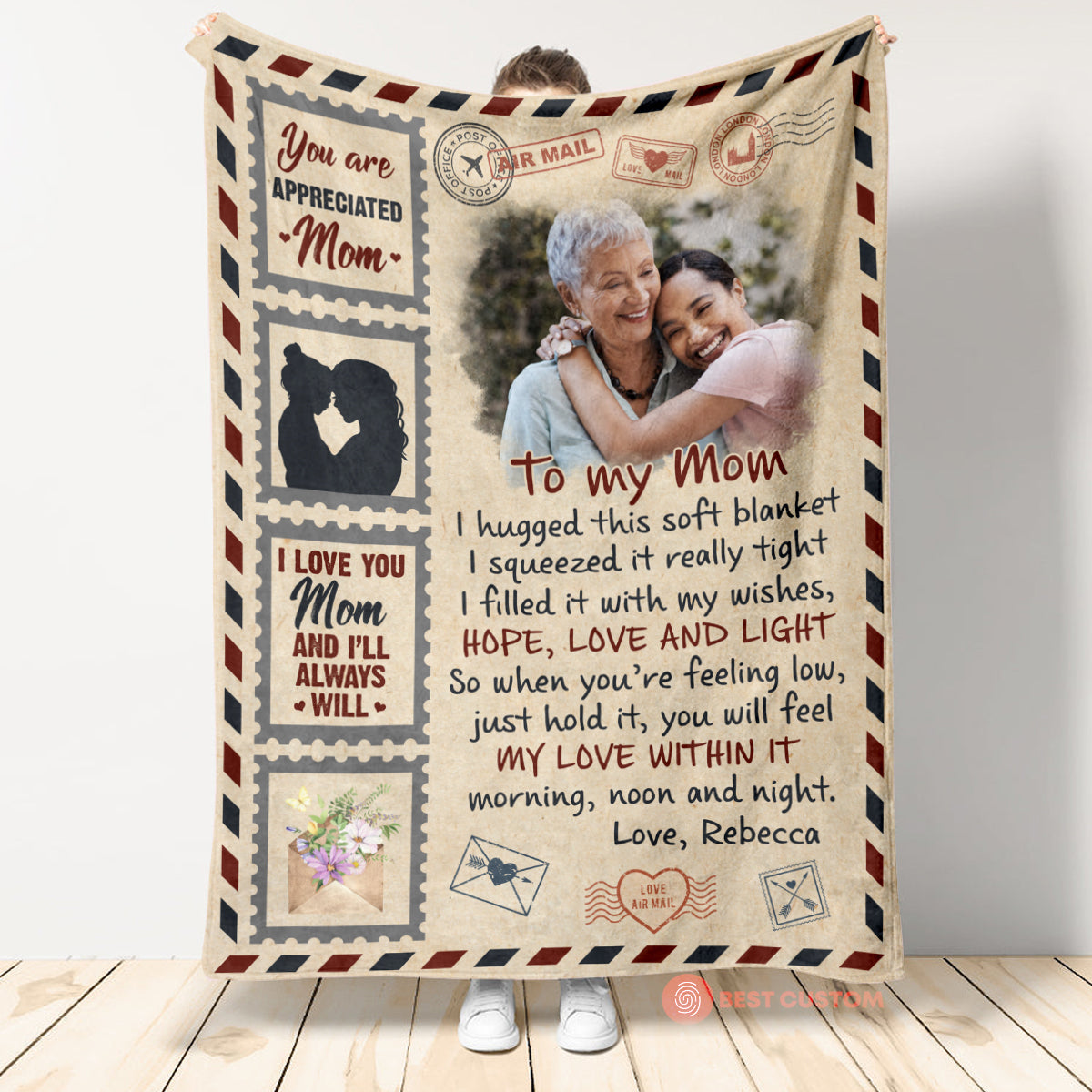 I'll Always Love You, Mom - Personalized Blanket - Mother's Day, Loving, Birthday Gift For Mom, Mother, Mum - From Daughter banner5_104b59d9-95e3-46b4-8024-8ae0923c5e1d.jpg?v=1678073350