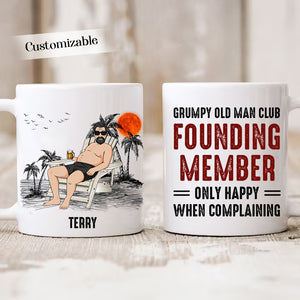 Grumpy Old Man Club Personalized Mug Gift For Father