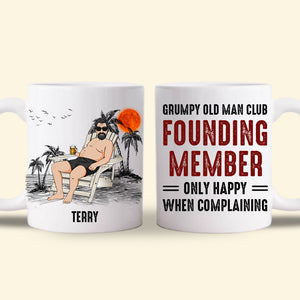 Grumpy Old Man Club Personalized Mug Gift For Father