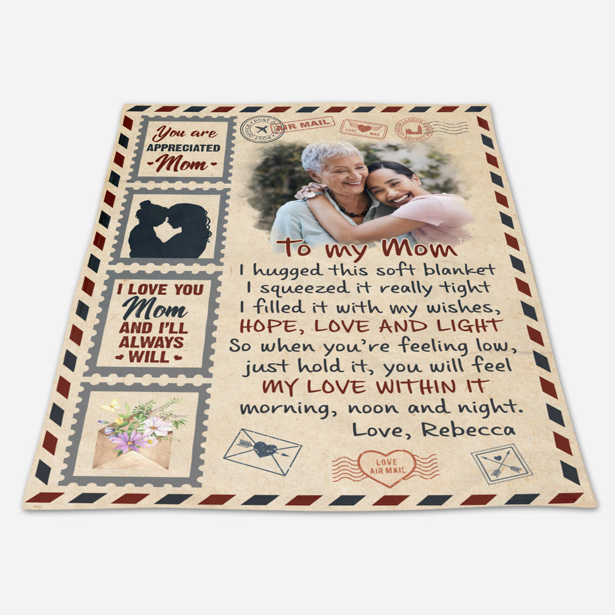 I'll Always Love You, Mom - Personalized Blanket - Mother's Day, Loving, Birthday Gift For Mom, Mother, Mum - From Daughter banner6_4e742c3f-7080-4517-82fe-d50a62b31f65.jpg?v=1678073350