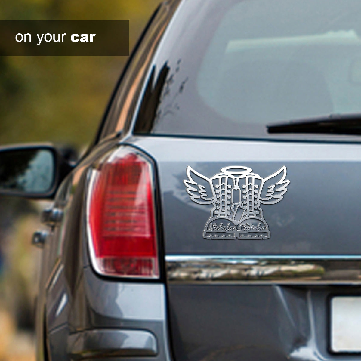 Veteran Military Combat Boots Personalized Custom Shape Emblem