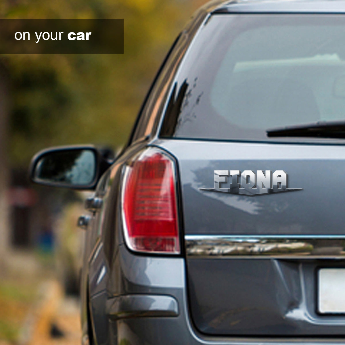 Name Plated Personalized Custom Shape Emblem