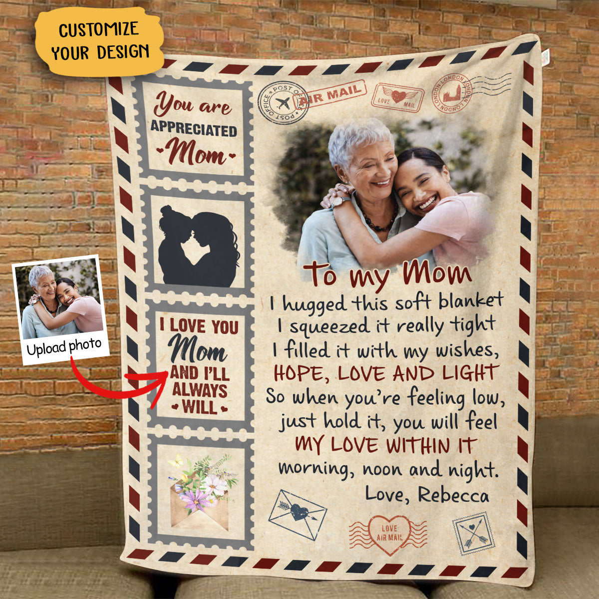 I'll Always Love You, Mom - Personalized Blanket - Mother's Day, Loving, Birthday Gift For Mom, Mother, Mum - From Daughter bannerI_llAlwaysLoveYou_Mom-PersonalizedBlanket-Mother_sDay_Loving_Bir.jpg?v=1678073350