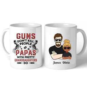 Gun Don't Kill People Papas Personalized Mug