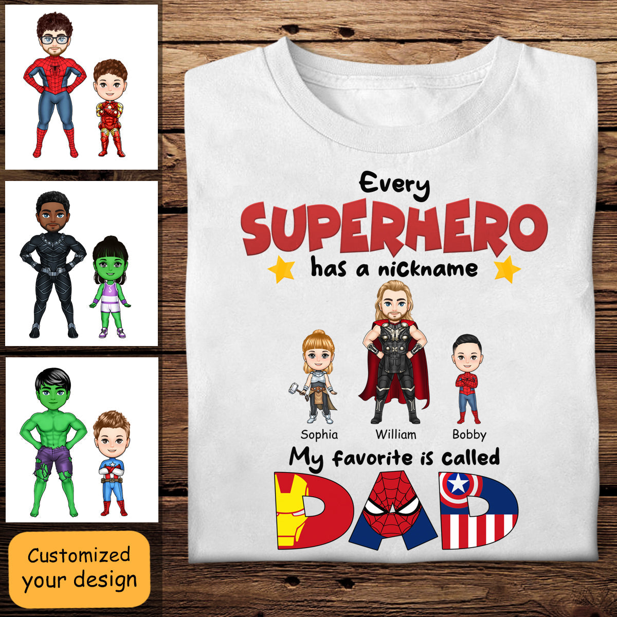 My Favorite Superhero Called Dad - Personalized Apparel - Gift For Father, Dad, Daddy, Loving Gift For Father's Day bannerMyFavoriteSuperheroCalledDad-PersonalizedApparel-GiftForFather_Dad_Daddy_LovingGiftForF.jpg?v=1682870319