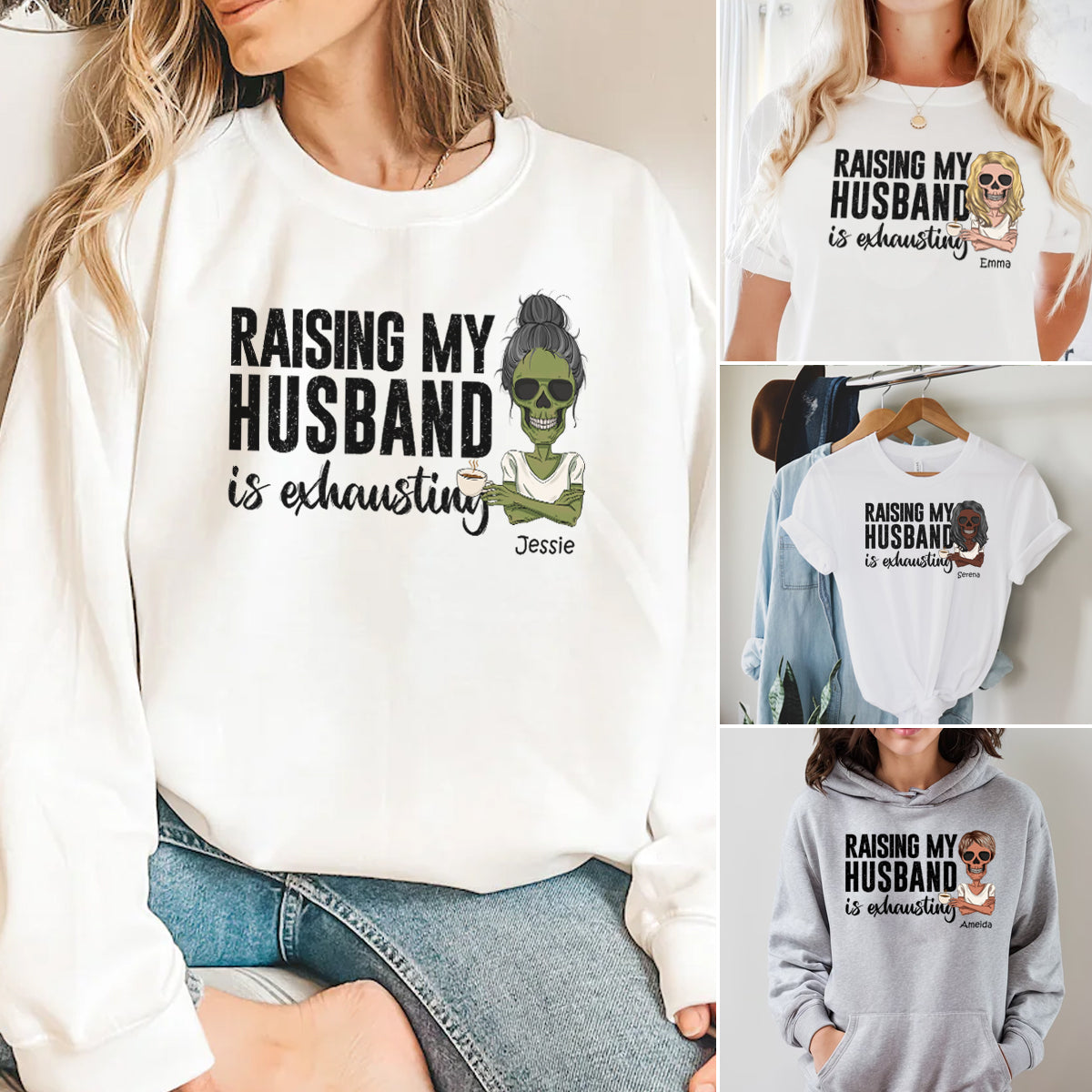 Raising My Husband - Personalized Apparel - Gift For Wife, Halloween bannerRaisingMyHusband-PersonalizedApparel-GiftForWife_Halloween2.jpg?v=1690599186