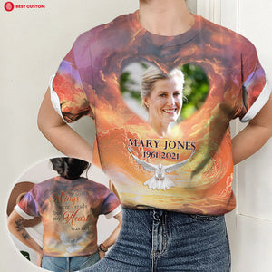Loving Memory Forever In My Heart Personalized 3D All Over Print Shirt Memorial