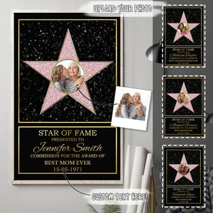 Star Of Fame Upload Photo Hollywood Walk Of Fame Personalized Poster - Canvas banner_2cf956cc-3719-4eb5-81b6-7f358c1737d7.jpg?v=1617078018