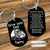 Trucker's Prayer Drive Safe Dad - Personalized Stainless Steel Keychain - Gift for Father