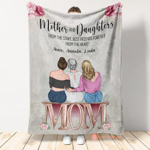 Personalized Blanket - Meaningful Gifts For Mom From Daughter - Great Gifts For Mom Birthday Mother's Day - Mother S Best Friends Forever