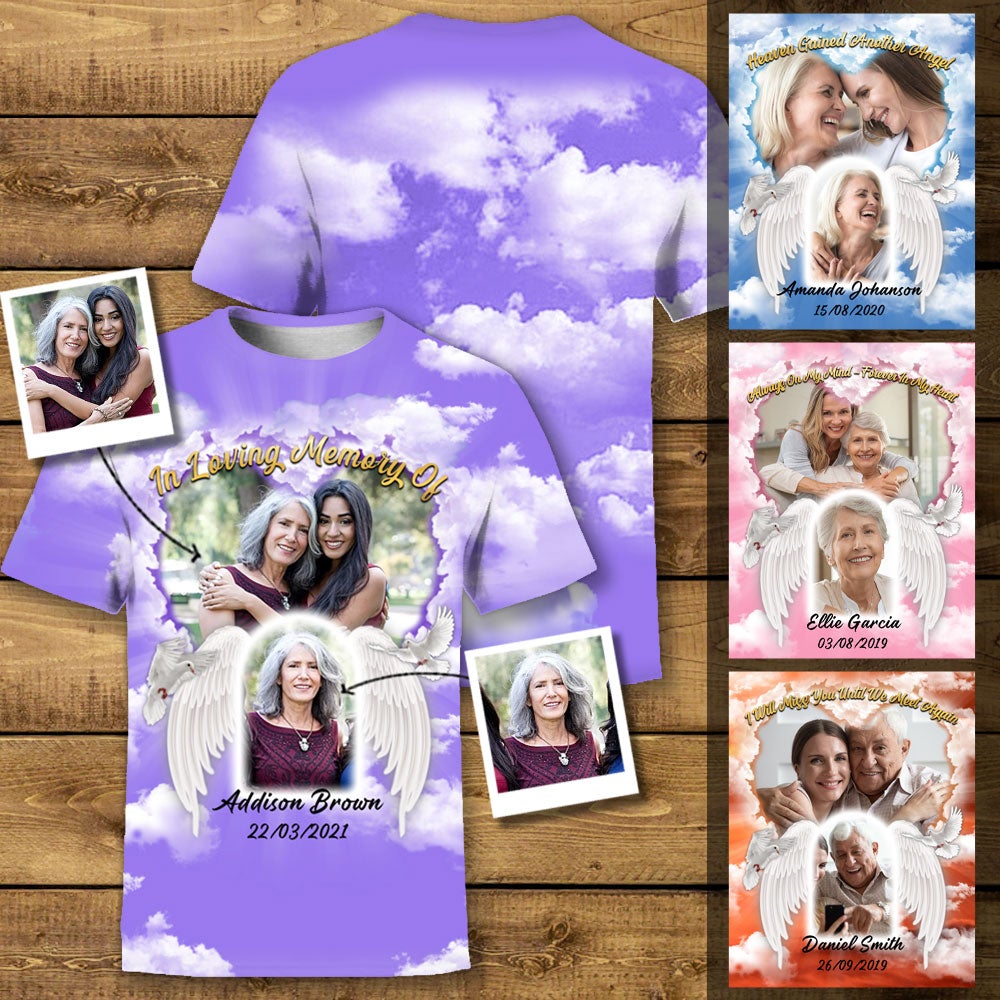 Until We Meet Again Personalized Photo 3D All Over Print Shirt Memorial S