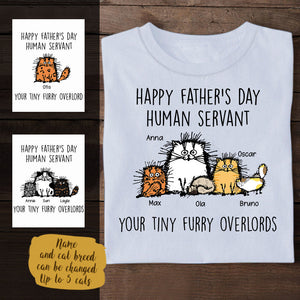 Fluffy Cat, Human Servant Your Tiny Furry Overlords  Personalized Apparel banner_FLUFFY_CAT_24.5_new.jpg?v=1621850190