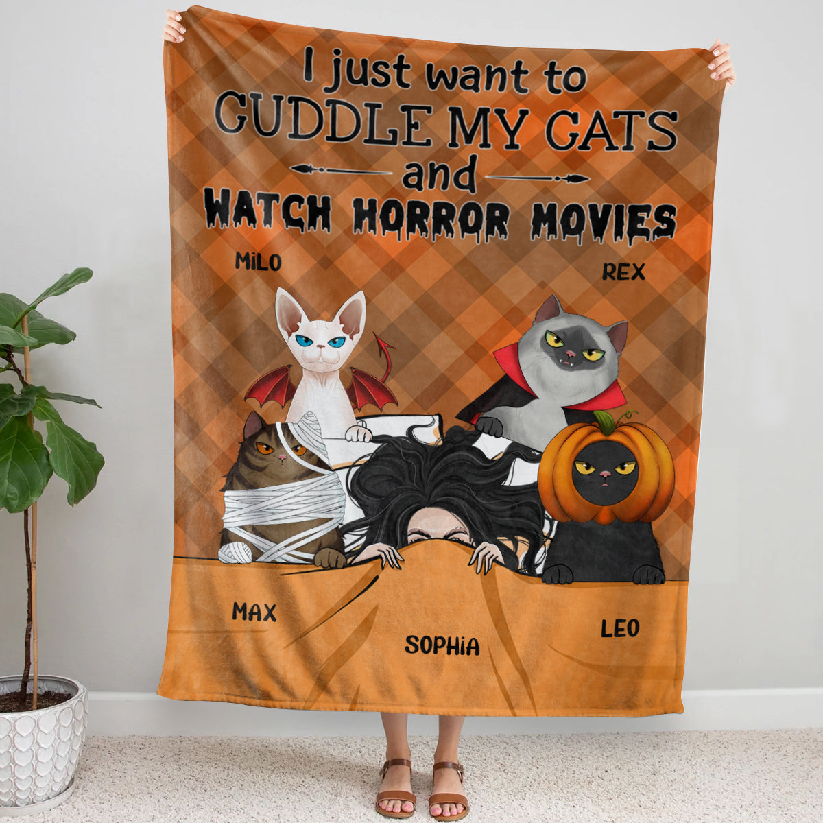 I Just Want To Cuddle My Cats And Watch Horror Movies Personalized Blanket Gift For Cat Lovers banner_blanket_2_gg_5618234d-b79e-4b73-a5ab-ad6d2bdc4e22.jpg?v=1664597961