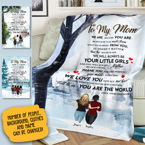Christmas Gift You Are The World Personalized Blanket Gift For Mom banner_f8563196-7e9a-4210-8a3a-e0507dbd8a71.jpg?v=1644226520