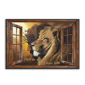 God Canvas, Don't Be Afraid Just Have Faith, Lion