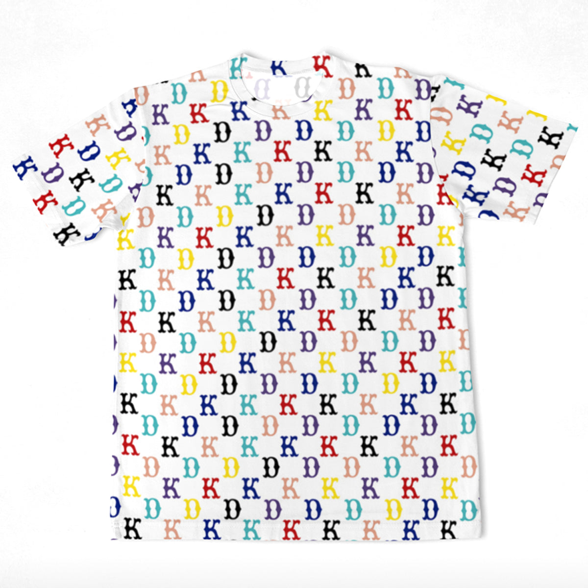 Monogrammed Custom Name Multi Color T-shirt: