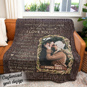 When I Say I Love You More -Personalized Blanket - Anniversary, Lovely Gift For Couple, Spouse Blanket - Gift For Couple bannerblanketICriedReadingThis_Crw_UploadPhoto.jpg?v=1676444353