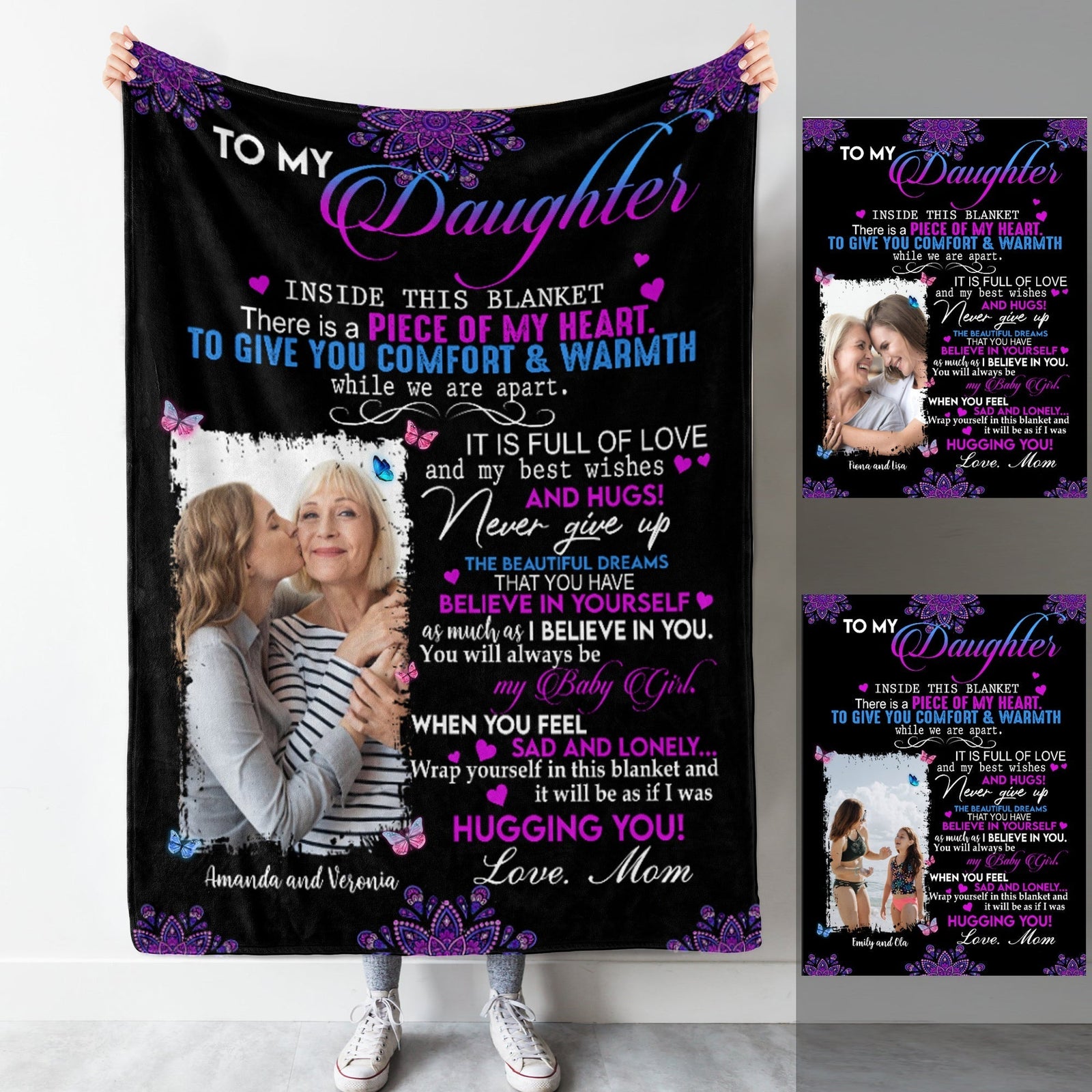 Mandala Mom Letter Butterfly Upload Photo Blanket Gift For Daughter bannerblanket_16.8_05006cf1-b208-4bc2-a430-ae82f6855721.jpg?v=1644998297