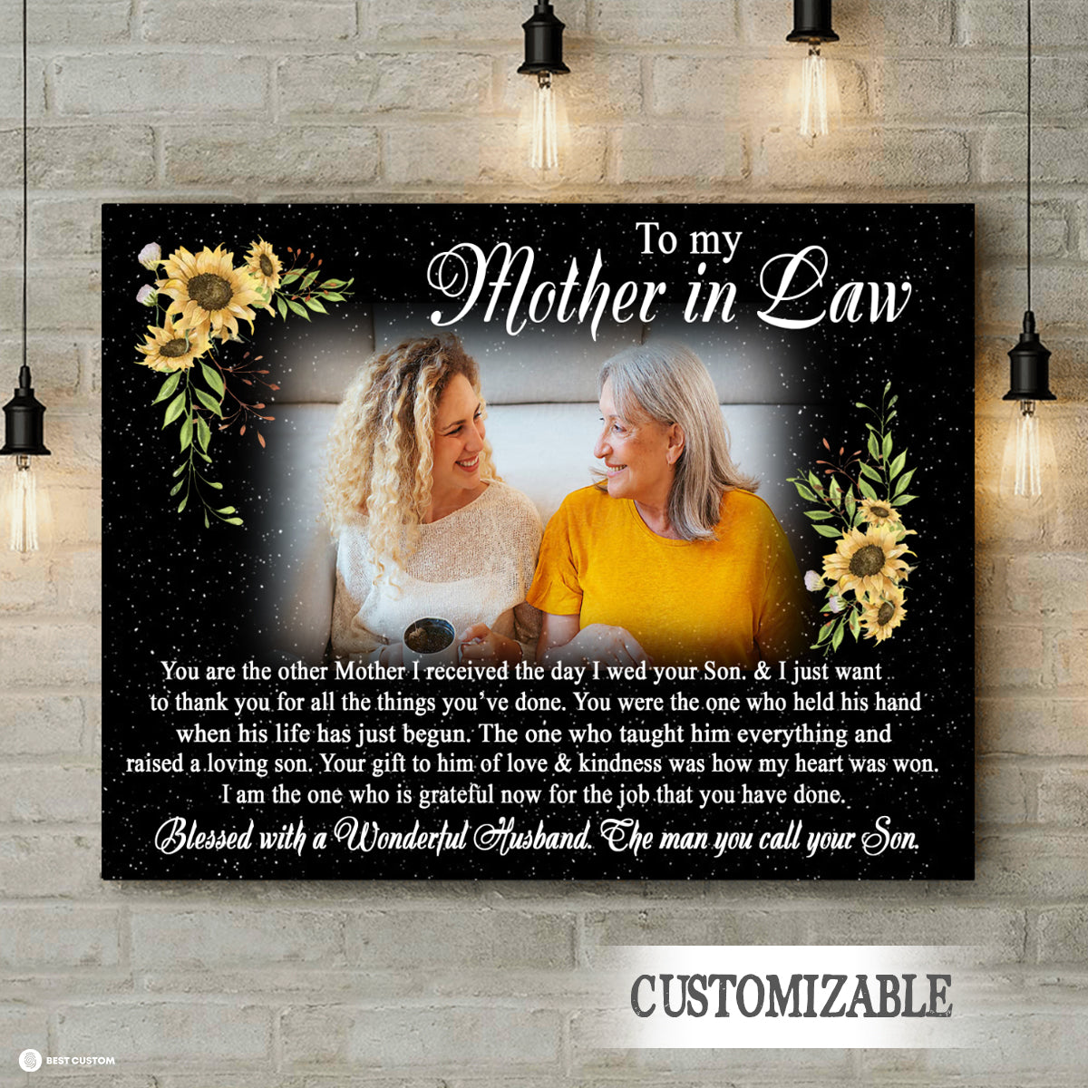 You Are The Other Mother, Mother's Day Gifts For Mother In Law - Personalized Canvas - Gift for Mother-in-law