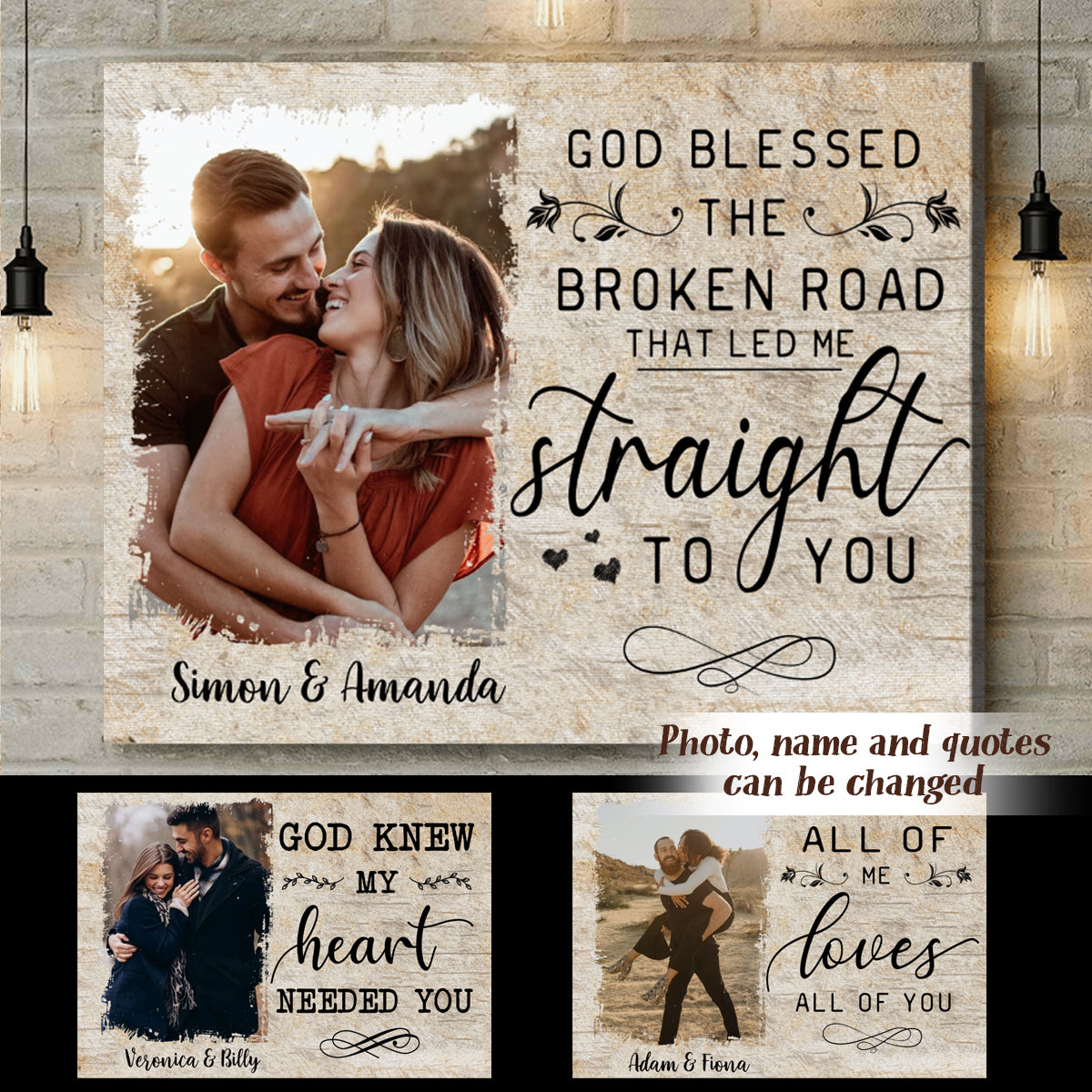 Upload Photo, God Knew My Heart Needed You Personalized Poster - Canvas bannercanvasGodKnewMyHeartNeededYou_20.12_fb.jpg?v=1640056439