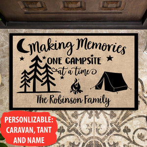 Making Memories One Campsite At A Time Gift For Family For Friends Personalized Doormat AP bannerdoormat1_b24eb4b3-5330-44ca-bb9c-d67bde304ee1.jpg?v=1608285224