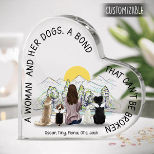 A Woman And Her Dogs A Bond That Can't Be Broken - Personalized Heart Shaped Acrylic Plaque - Gift For Dog Lovers bannerfb_f452509e-23a7-40aa-b84f-851c83ce199d.jpg?v=1650342869