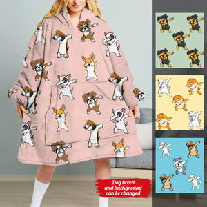 Dabbing Dog Personalized Hoodie Blanket bannerfbdogdabbing-oodie.jpg?v=1633503974