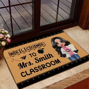 Welcome To Teacher Classroom Personalized Doormat Gift For Teacher