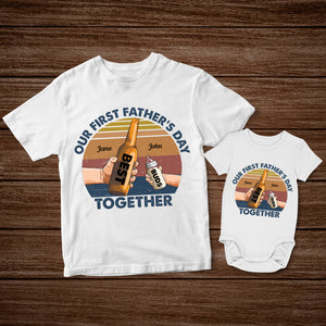 Our First Father's Day Together Baby Custom Onesie