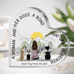 A Woman And Her Dogs A Bond That Can't Be Broken - Personalized Heart Shaped Acrylic Plaque - Gift For Dog Lovers bannergg_437fb5da-6696-4144-b580-078325f7a35d.jpg?v=1650342868