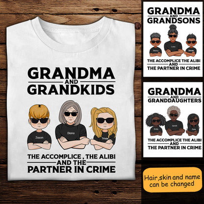 Partner In Crime Personalized Apparel Gift For Grandma