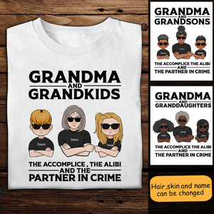 Partner In Crime Personalized Shirt Gift For Grandma