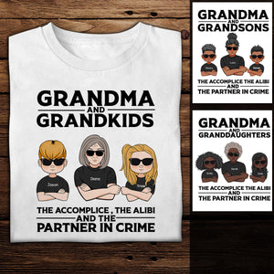 Partner In Crime Personalized Shirt Gift For Grandma